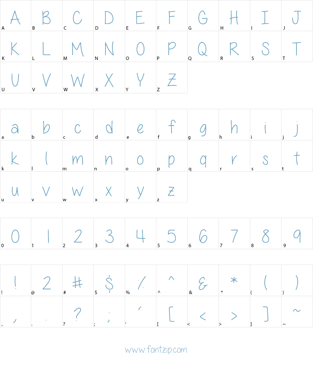 All Things Pink Font Character